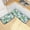 Tropical Palm Tree and Leaves, variant on Dailycode 2 Pcs Kitchen Rug Set Non Slip Absorbent Soft Floor Mats for Kitchen Bathroom Flowers Dark Blue Leaves 19.7"x27.6" 19.7"x47.2"