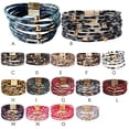 thumbnail image 4 of QualitChoice Bracelet Multi-Couches Boucle Magnétique Cuir Multicolore Léopard Impression Valentines Jour Cadeaux Bracelets Bijoux à la Main Rouge 1Set, 4 of 6