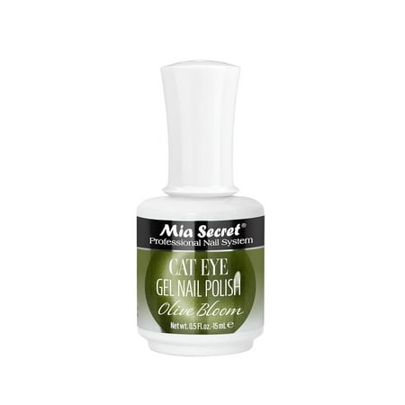 Mia Secret Cat Eye Gel Polish - Shimmery, Multidimensional effect- Infused with fine glitter- Olive Bloom - 0.5 fl oz