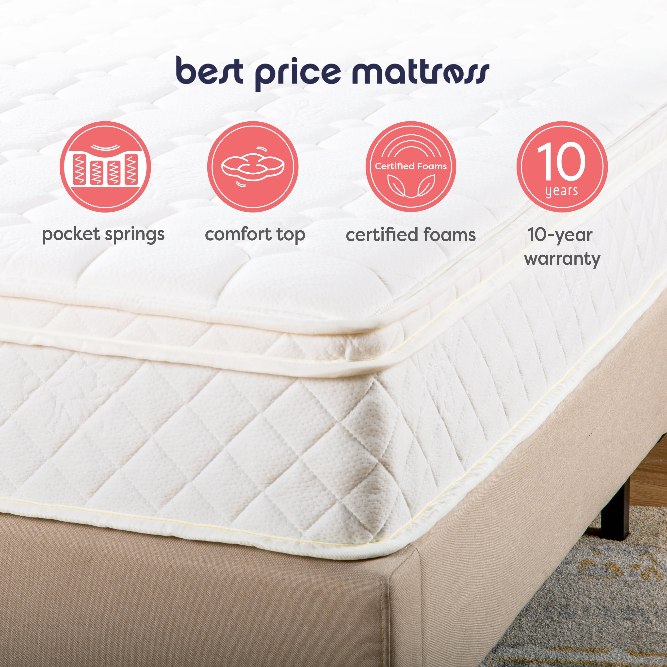 Best Price Mattress 10 Euro Top Pocket Spring Nepal Ubuy