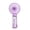Purple, variant on Hyknon Portable Handheld Mini Fan, Simple Powerful Fan with Foldable Base, Transparency USB Rechargeable Personal Fan, Pocket Fan for Women Travel Summer Outdoor Office Desk Decor, Black