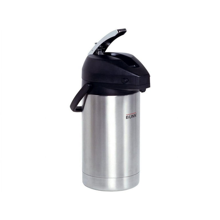 3 Liter Lever Action Airpot, Stainless Steel/Black