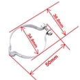 thumbnail image 2 of Lot 3Pcs Classic Stainless Steel Vintage Clamp Cable Guide Clip 34.9mm, 2 of 8