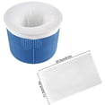 thumbnail image 3 of 30 Pack Pool Skimmer Socks, Ultra-Fine Mesh Pool Filter Savers, Disposable Basket Liners for Removing Debris and Leaves from Swimming Pools C#348 White, 3 of 7