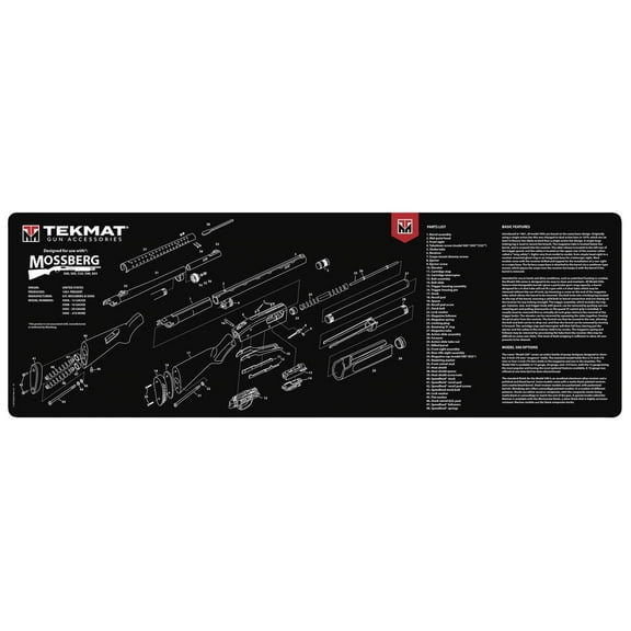 TekMat 36" X 12" Long Gun Cleaning Mat - Mossberg Shotgun
