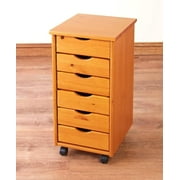 Adeptus USA, Inc. The Lakeside Collection 6-Drawer Wood Storage on Wheels -, Create more storage and organization options within your home by placing this movable wood.., By Visit the ADEPTUS Store