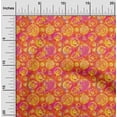 thumbnail image 1 of oneOone Viscose Jersey Orange Fabric Batik Diy Clothing Quilting Fabric Print Fabric By Yard 60 Inch Wide, 1 of 5