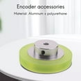 thumbnail image 4 of 200Mm Aluminum Polyurethane Industrial Encoder Wheel Measuring Wheel for Measuring Rotary Encoder,1* Encoder wheel,Green & Silver, 4 of 9
