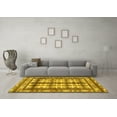 thumbnail image 3 of Ahgly Company Machine Washable Indoor Rectangle Persian Yellow Traditional Area Rugs, 2' x 5', 3 of 4