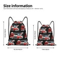 thumbnail image 2 of Gaeub Fire and Rescue Truck Drawstring Backpack Bag Sport Gym Sackpack Heavy Duty String Backpack for Men Women-Medium, 2 of 6