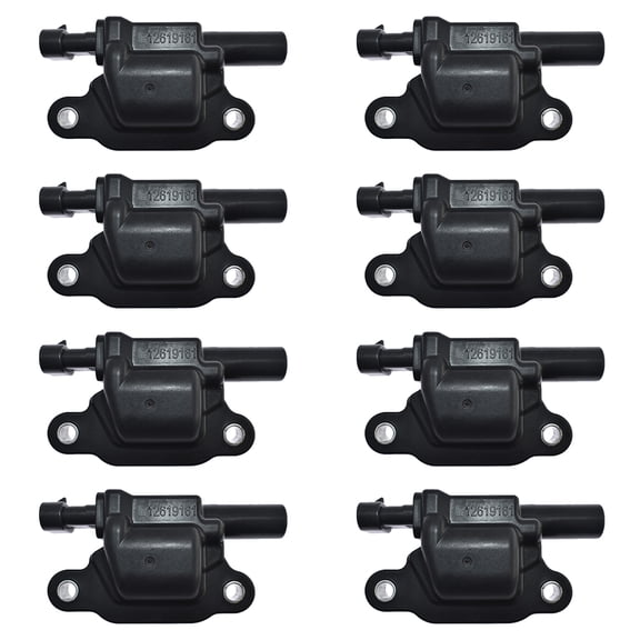 Ignition Coil Pack 12611424 Set of 8 Red Replacement For Chevy GMC Cadillac CTS Escalade Express 1500 2500 3500 4500 Replace UF-413, 12619161, 12570616, 12563863, 8125706160, 33-1192, D510C