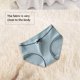 thumbnail image 5 of Qarigey Ropa interior Sexy elástica para mujer, calzoncillos de algodón para niña, bragas transpirables que absorben la humedad, ropa Ropa interior gris azul METRO, 5 of 6