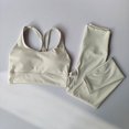 thumbnail image 4 of Traje de Yoga de gama alta, Sexy, a la moda, adelgazante, levantamiento de cadera, deportes, Fitness, sujetadores y mallas, camiseta sin mangas, conjunto transpirable, 4 of 6