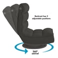 thumbnail image 3 of Amairany Linen Recliner/Floor Chair - 3 Adjustable Positions, 360 Swivel, 3 of 8