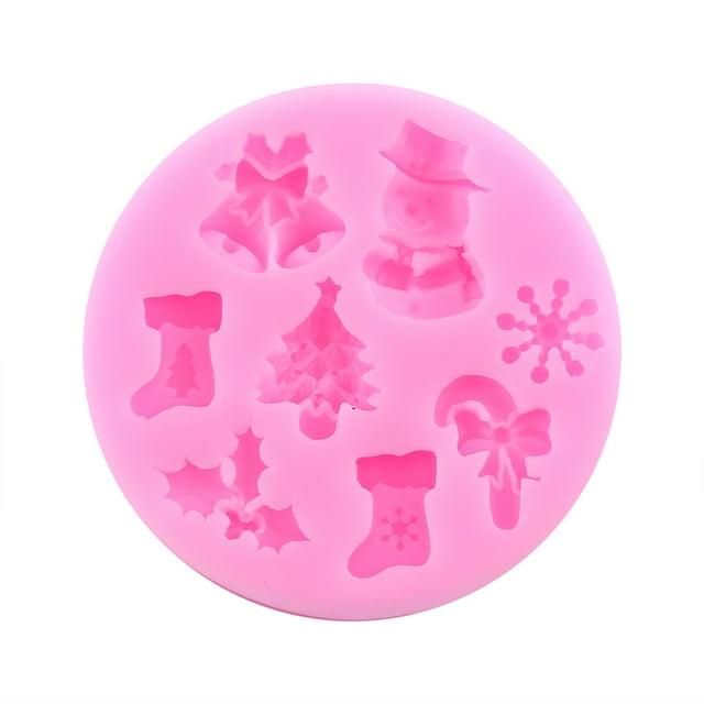 Silicone Fondant Mould Christmas Cake Chocolate Baking Sugarcraft Decor HOT