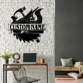 thumbnail image 4 of Craftnamesign Custom Woodworking Tool Metal Wall Art LED Light, Personalized Carpenter Name Sign, 4 of 5