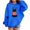Blue, variant on Lorytime Kids Hoodies for Girls Boys Christmas Printed Sweatshirt Long Sleeve Pullover Drop Shoulder Soft Tops Blue