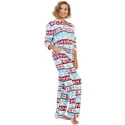Angelina Cozy Fleece Notch Collar Pajama Set with Pockets (1-Pack)