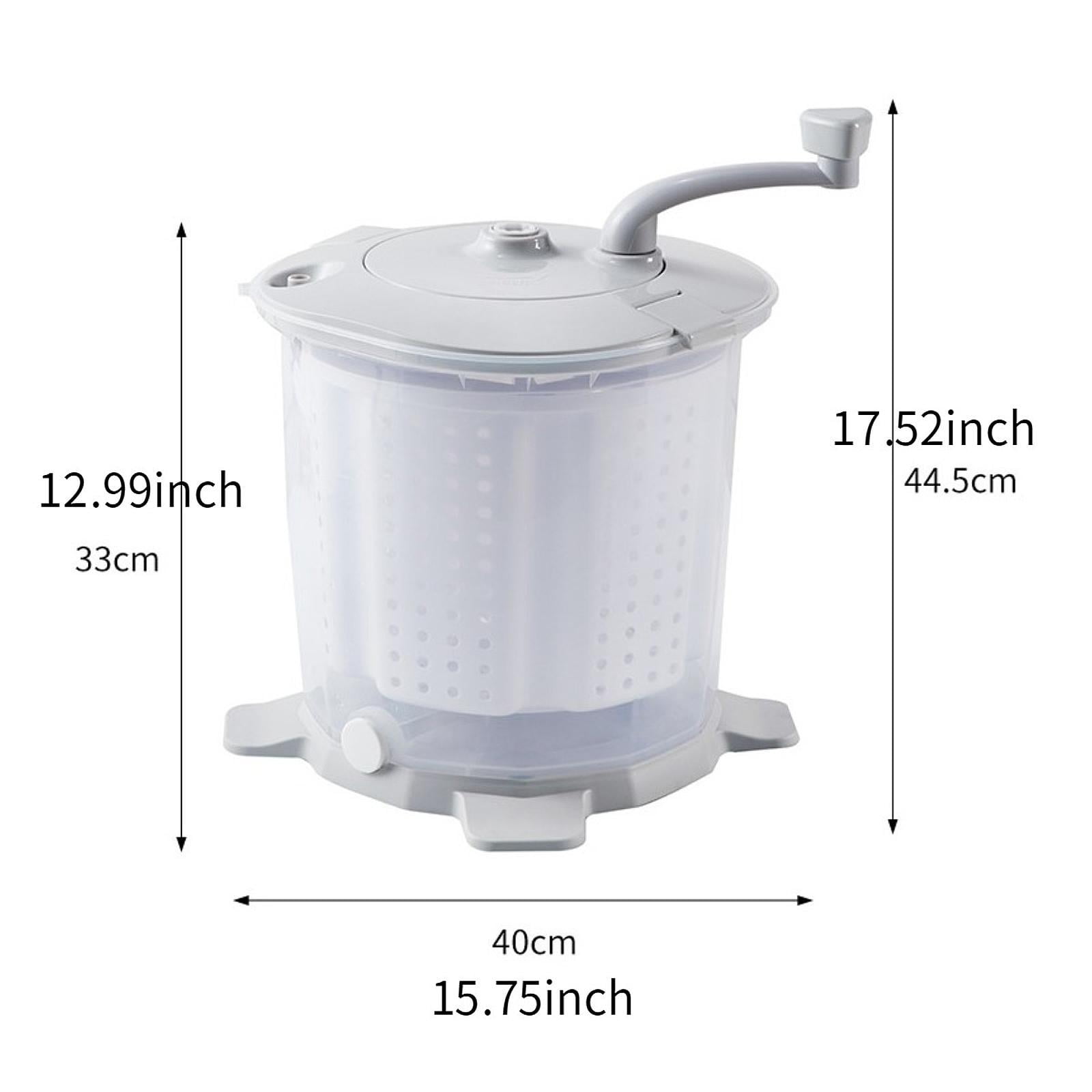 WeiLaiKeQi Hand Cranked Washing Machine Laundry Machine for Household Counter Top Dorms