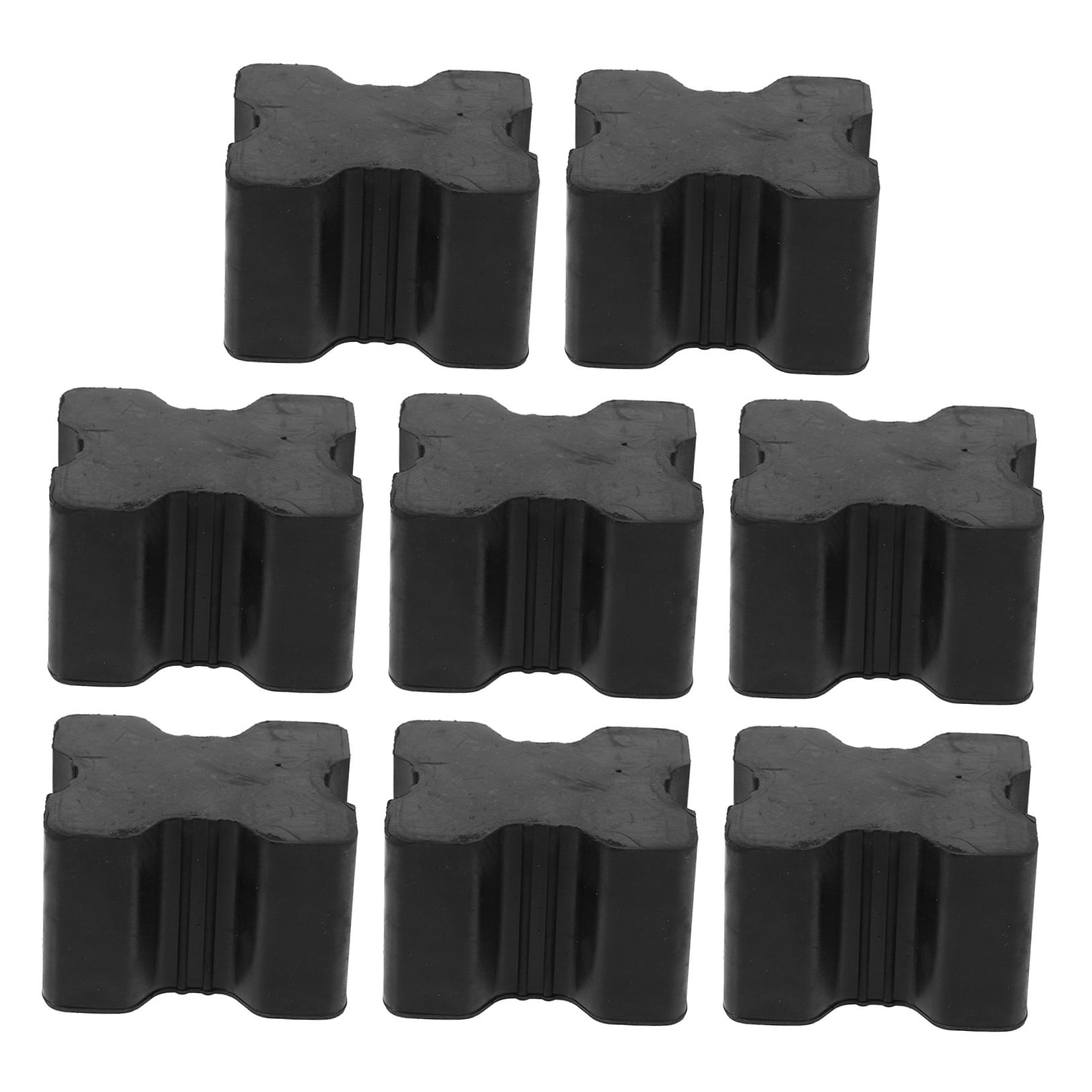 COMPUKAS 8pcs Car Accessories Rubber Black for Driving Comfort and Vehicle Maintenance