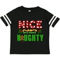 thumbnail image 3 of Inktastic Nice Until Proven Naughty with Holly and Gingerbread Man Boys or Girls Toddler T-Shirt, 3 of 5