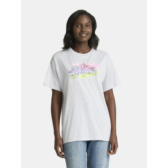 Tom & Jerry Women's Graphic Tee with Short Sleeves, Sizes XXS-XXL