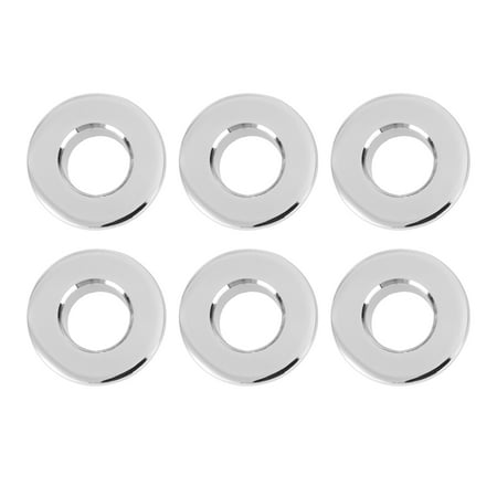 

6pcs Copper Basin Overflow Hole Cover Washbasin Decorative Cover Wash Table Plug Bathroom Accessories