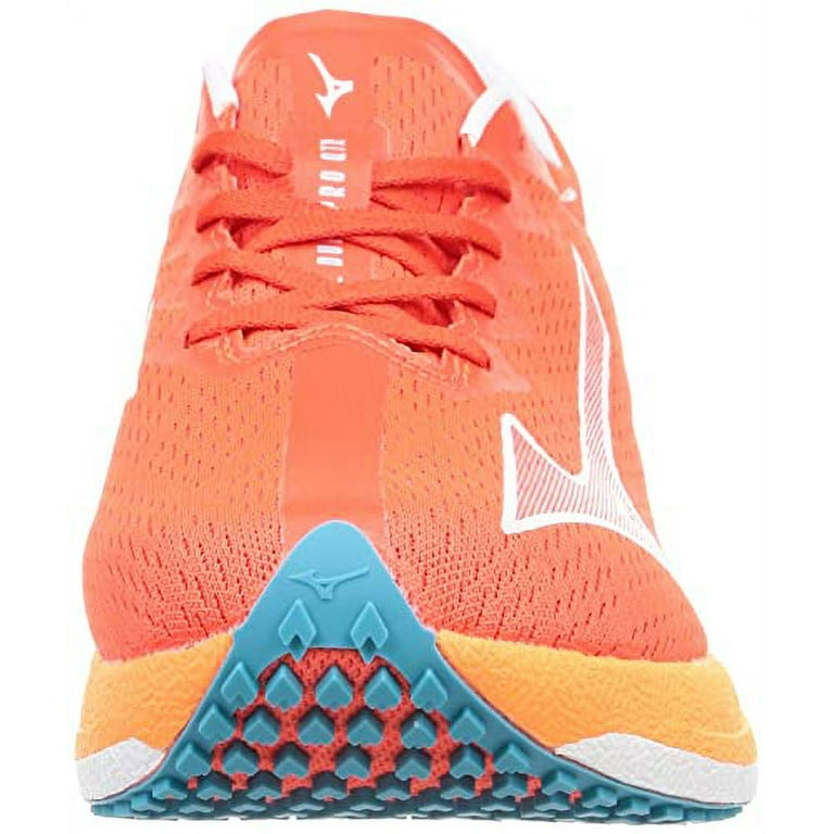 [Mizuno] Running shoes Wave Duel Pro PRO QTR club activities competition  lightweight short distance track and field spike track coral × orange ×  blue