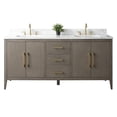 thumbnail image 5 of Vanity Art 72” Double Sink Bathroom Vanity Cabinet with Engineered Marble Countertop, 5 of 11