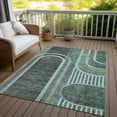 thumbnail image 6 of Addison Rugs Chantille Indoor/Outdoor Transitional Art Deco Emerald Washable Rectangle Rug, 10' x 14', 6 of 6