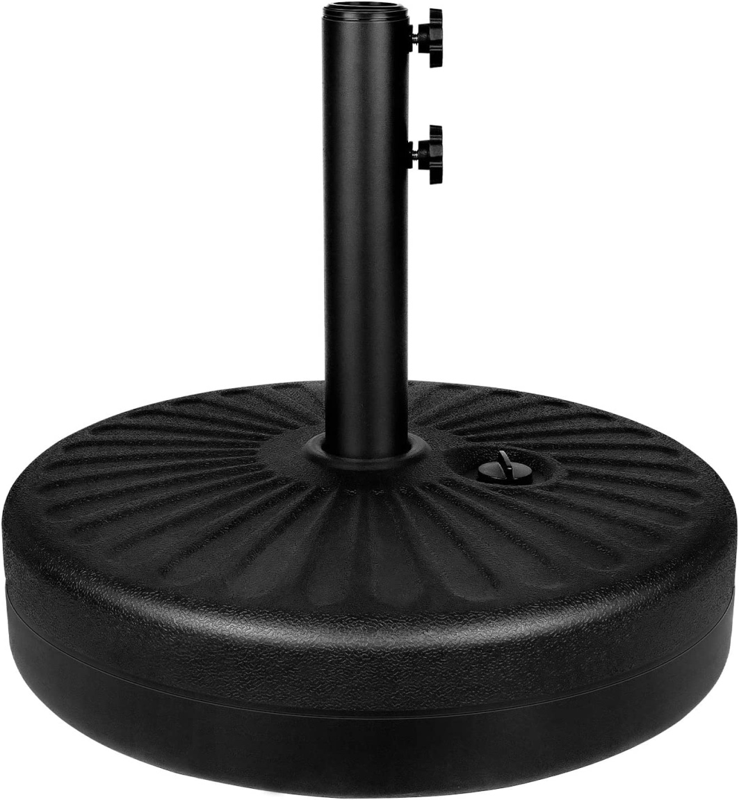 Umbrella Base, Plastic Umbrella Base, 20" 50lbs Capacity Fillable