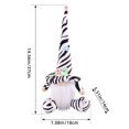 thumbnail image 2 of Zebra Gnomes Plush Decorations, Farmhouse Gnomes Decorations for Home, Scandinavia Gnome Tiered Tray Flower Decor for Kitchen Decor, Gnome Gifts for Women, Swedish Nisse Tomte Home Oranment, 2 of 7