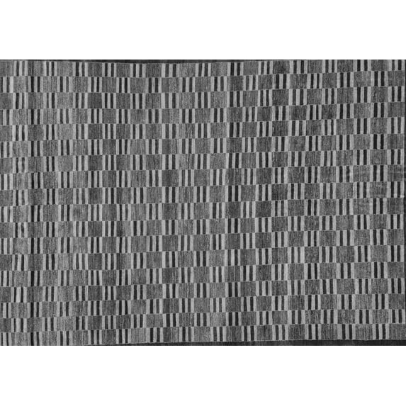 Ahgly Company Indoor Rectangle Abstract Gray Modern Area Rugs, 5' x 8'