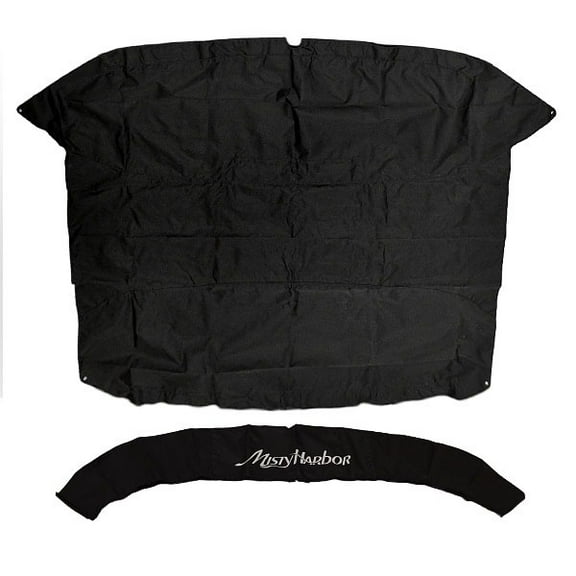 Misty Harbor Boat Bimini Cover 002019-BLK | w/ Boot 85 x 92 Inch Black