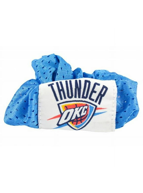 Littlearth NBA Oklahoma City Thunder Hair Twist Ponytail Holder - Blue - 4.5in. x 4.5in.