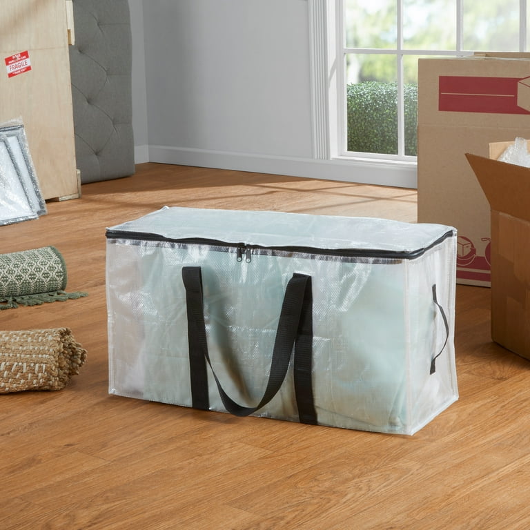 Mainstays Heavy Duty Storage and Moving Bag, Clear, 20 Gallon
