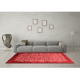 thumbnail image 3 of Ahgly Company Indoor Square Oriental Red Industrial Area Rugs, 7' Square, 3 of 4