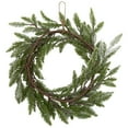 thumbnail image 6 of Northlight Heavily Flocked Pine Artificial Christmas Wreath - 16" - Unlit, 6 of 7