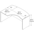 thumbnail image 4 of Series C 60W Left Hand L-Bow Desk Shell in Hansen Cherry - Engineered Wood, 4 of 5
