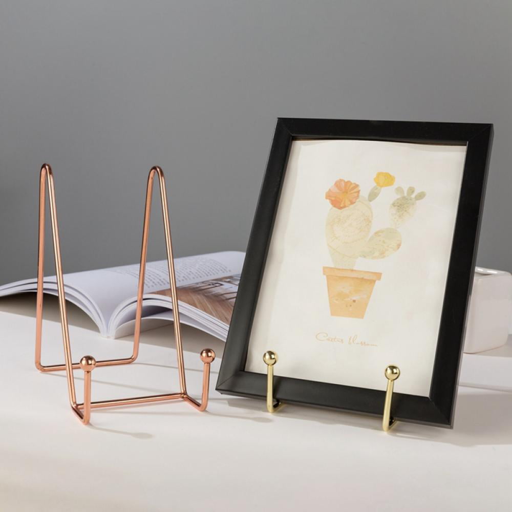 Details about   Plate Bowl Picture Frame Display Stand 4/6/8/10/12 Inch Iron Dish Racks Pedestal 