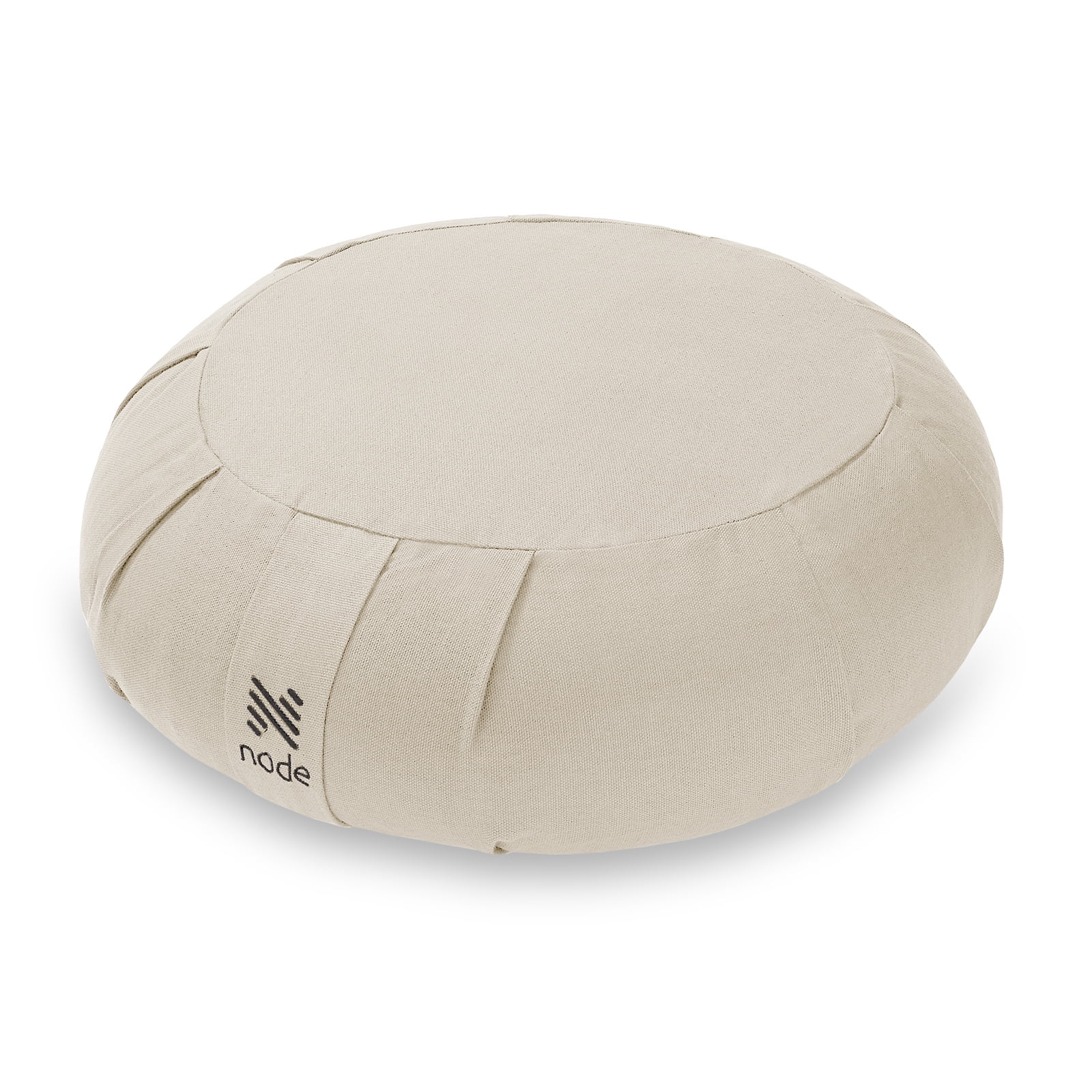Node Fitness Organic Cotton 15" Round Meditation Cushion Natural