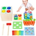 thumbnail image 1 of Montessori Learning Toys  5 in 1 Baby Busy Toys  Toddler Preschool Learning Box Activities Sorting Educational Toys  Gifts for Kids 1- 3Y Boys & Girls, 1 of 7