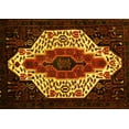 thumbnail image 1 of Ahgly Company Machine Washable Indoor Rectangle Persian Yellow Traditional Area Rugs, 3' x 5', 1 of 4