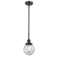 thumbnail image 1 of 916-1S-OB-G204-6-LED-Innovations Lighting-Beacon-3.5W 1 LED Pendant in Modern Contempo Style-6 Inches Wide by 9 Inches High   Oil Rubbed Bronze Finish, 1 of 1