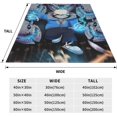 thumbnail image 4 of Un-der_Tale Sans Blanket Soft Warm Flannel Throw Blanket for Bed Sofa Couch Bedroom Living Room Dorm All Season 60"x50", 4 of 6