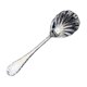 thumbnail image 4 of Cuchara grande para servir cubiertos forma de concha fácil de limpiar acero inoxidable martillado Plata, 4 of 9