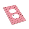 thumbnail image 7 of DouZhe 1-Gang Duplex Outlet Cover, Polka Dots Pink Brown Spots Decorative Wall Plates, 7 of 7