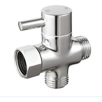 HIBIBUD Shower Diverter Valve,Solid Brass G1/2" Universal 3-way Shower Diverter Chrome Finish