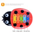 thumbnail image 3 of 5 Key Baby Kids Educational Musical Toys Ladybirds Model Xylophone Development Instrument, 3 of 7