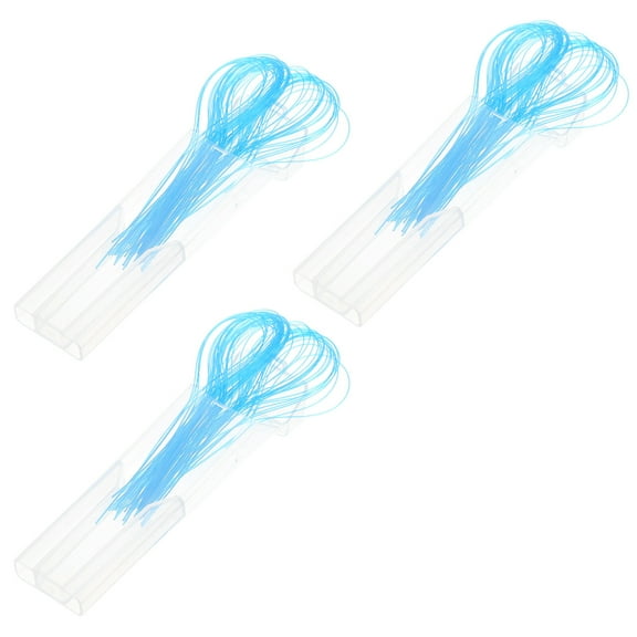 Pawsdot Flossing Brushes Nylon Floss Threaders Blue 150Pcs